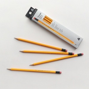 핑크풋 - 3000 노랑 삼각 연필 10본세트 ver2